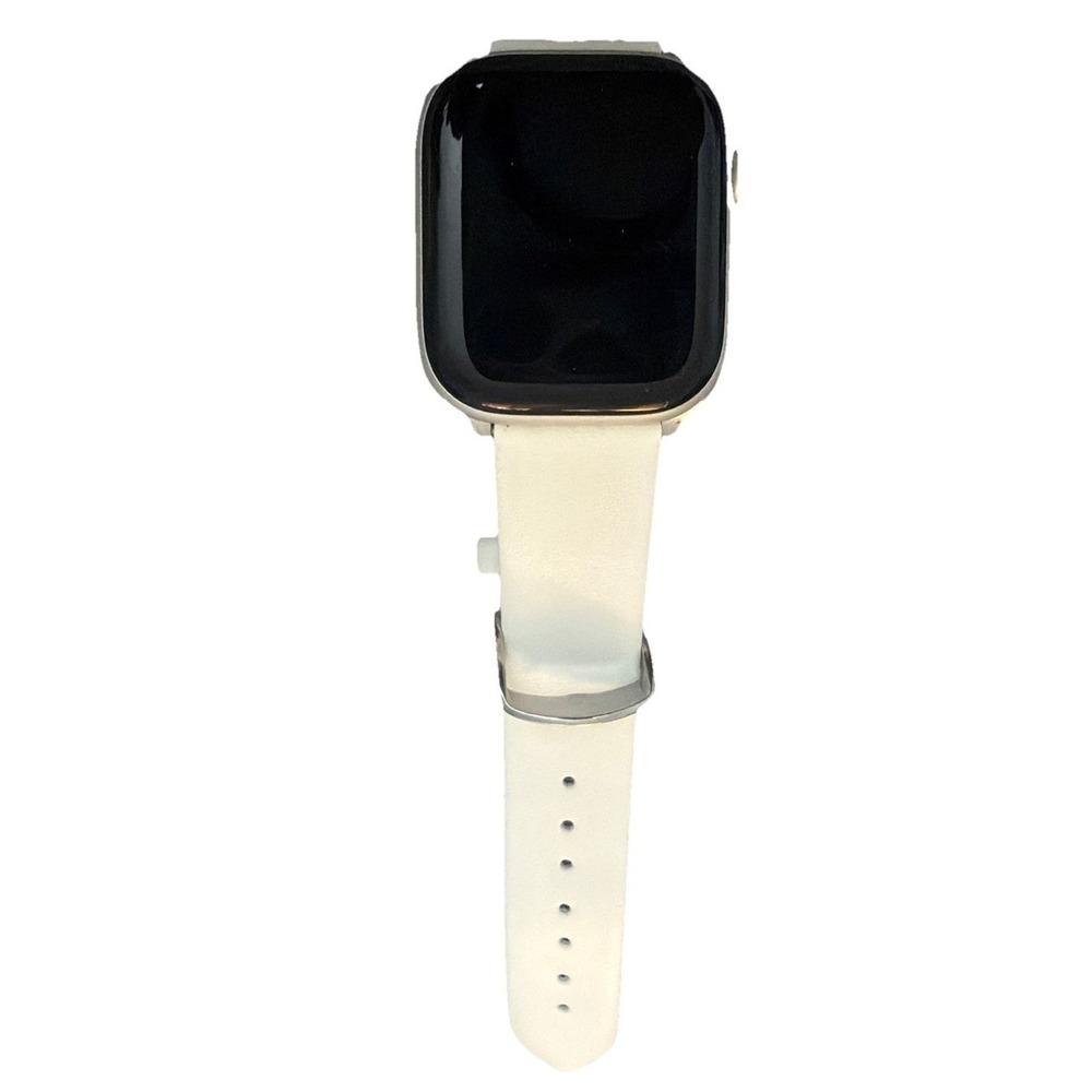 Genuine Leather  Smartwatch Watch Band Size 38-40 MM Color White New - Picture 2 of 12